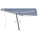 vidaXL Prostostoječa ročno zložljiva tenda 400x300 cm modra/bela