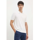 Bombažen polo Armani Exchange bela barva, 8NZF5D ZM3JZ