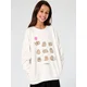 Sinsay - Dukserica crewneck Pusheen the Cat - krem