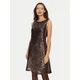 DKNY Cocktail obleka DD4HZB44 Rjava Slim Fit