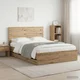 vidaXL Bed Frame with Storage and Headboard Artisan Oak 160 x 200 cm