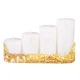 eoshop Adventne sveče GRADED rustikalna kovina d5x6/8/10/12cm 4ks