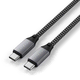 SATECHI USB-C to USB-C Short Cable - 25cm - Space Grey (ST-TCC10M)