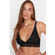 Trendyol Black Lace Capless Knitted Bralette