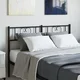 Vidaxl vidaXL Kovinsko vzglavje postelje črne barve 120 cm