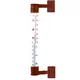 Duwi Zunanji okenski termometer, analogni, rjav, 23,8 cm, 1 kos