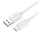 PremiumCord Kabel USB 3.1 C/M - USB 2.0 A/M, izjemno hitro polnjenje 5A, bel, 1 m