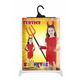 Zaparevrov karnevalski kostum rdečega hudiča, velikost 2,5 mm M