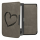 Preklopni ovitek z oblikovanjem srce za PocketBook Touch Lux 3 / Basic Lux / Basic Touch 2 - siva