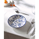 Madame Coco Duboki tanjir Reve Bleu, 20 cm, Plavo-beli