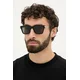Sončna očala Alexander McQueen moška, črna barva, AM0519S
