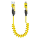 VYZIO® 4-v-1 izvlečni polnilni kabel 65W, USB-A/USB-C na USB-C/Lightning, 1,5 m | SPRINTCHARGE