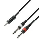 ADAM HALL K3YWPP0600 3.5 Stereo-2x6.3 6 m avdio kabel