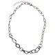 Necklace with different clasps - silver color