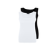 Trendyol Curve Black-White Basic Corded 2-Pack Square Collar Knitted Tank Top