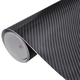 vidaXL Folia za avto karbonska vlakna vinil 4D črna 152 x 200 cm