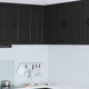 Zidni kutni ormar PORTO Crna 57 x 57 x 80 cm Konstruirano drvo