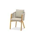 shumee Vrtni stol Haven 57x63x76 zumm mocha aluminij teak Homms