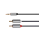 KRUGER&MATZ AUX 3.5mm Audio kabl na 2RCA stereo 1.8 m KM1214