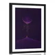 Plakat s paspartujem vijoličen magičen planet - 30x45 white