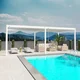 Bioklimatska pergola Antares Samostoječa, 3.6 x 7.2, Bela, Ročni