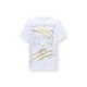Plein Sport Majica Tiger Golden Scratch zlata/črna/bela