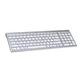 INF Brezžična dvosmerna tipkovnica 2.4G + Bluetooth 5.0/3.0, USB/Type-C Silver+White, (5000310603)