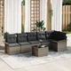 vidaXL vidaXL vrtna sofa set set 7 siva polietilenski ratan vrtna sofa set, (22064835)