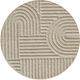 Bež okrogla preproga o 80 cm Art – Ayyildiz Carpets