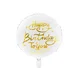 shumee Folija balon Happy Birthday To You, bel, 35 cm