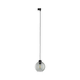 Lestenec na vrvici za tračni sistem CUBUS 1xE27/15W/230V črna/dimna črna