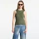 MM6 Ribbed Knit Sleeveless Top Khaki M