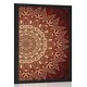 Plakat zlata Mandala na bordo ozadju - 20x30 white