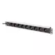 Digitus DN-95437 električni razdelilnik (PDU) 9 vtičnica(-e) AC 1U Črna, Srebrna