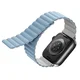 UNIQ Pašček Revix za Apple Watch Series 1/2/3/4/5/6/7/8/9/SE/SE2/SE3/Ultra/Ultra 2/Ultra 3 42/44/45/49 mm. Obrnljiv magnetni, belo-moder/belo-moder