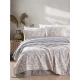 Hanah home Set Single prekrivač Piti Yaprak, 160x235cm, Siva