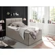 MID.YOU POSTELJA BOXSPRING 120 cm x 200 cm , tekstil umazano rjava