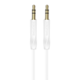 Borofone BL16 AUX kabel z izhodom 3,5 mm (1m) bel