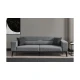 Atelier del Sofa Trosed na razvlačenje Bali 92x74x222cm Svetlosivi