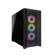 Kucište CORSAIR iCUE 5000D AIRFLOW Mid-Tower/Gaming/ATX/kaljeno staklo/bez napajanja/RGB/crna