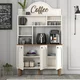 HANAH HOME Bohem 861 Višenamenska vitrina za kafe u beloj boji (845HCT5822)