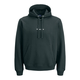 JACK & JONES Majica JORNORREBRO temno zelena/bela