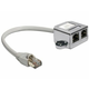 adapter DELOCK, UTP Cat.5 doubler, 1x RJ45 (M) na 2x RJ45 (Ž)