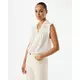 Mexx Ženska bluza MF006103161W, Kratki rukav, Prljavo bela