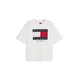 Tommy Jeans Majica temno modra/grenada/bela