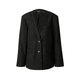 SOAKED IN LUXURY Blazer Sus, črna