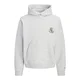JACK & JONES Majica JORFREDERIKSBERG antracit/pegasto bela