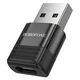 USB-A v USB-C OTG adapter Borofone BV18 za prenos podatkov, hitro polnjenje do 3A - črn