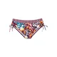 VENICE BEACH Bikini hlačke cijansko modra / oranžna / bordo / bela