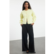 Trendyol Yellow Boucle Knitwear Cardigan